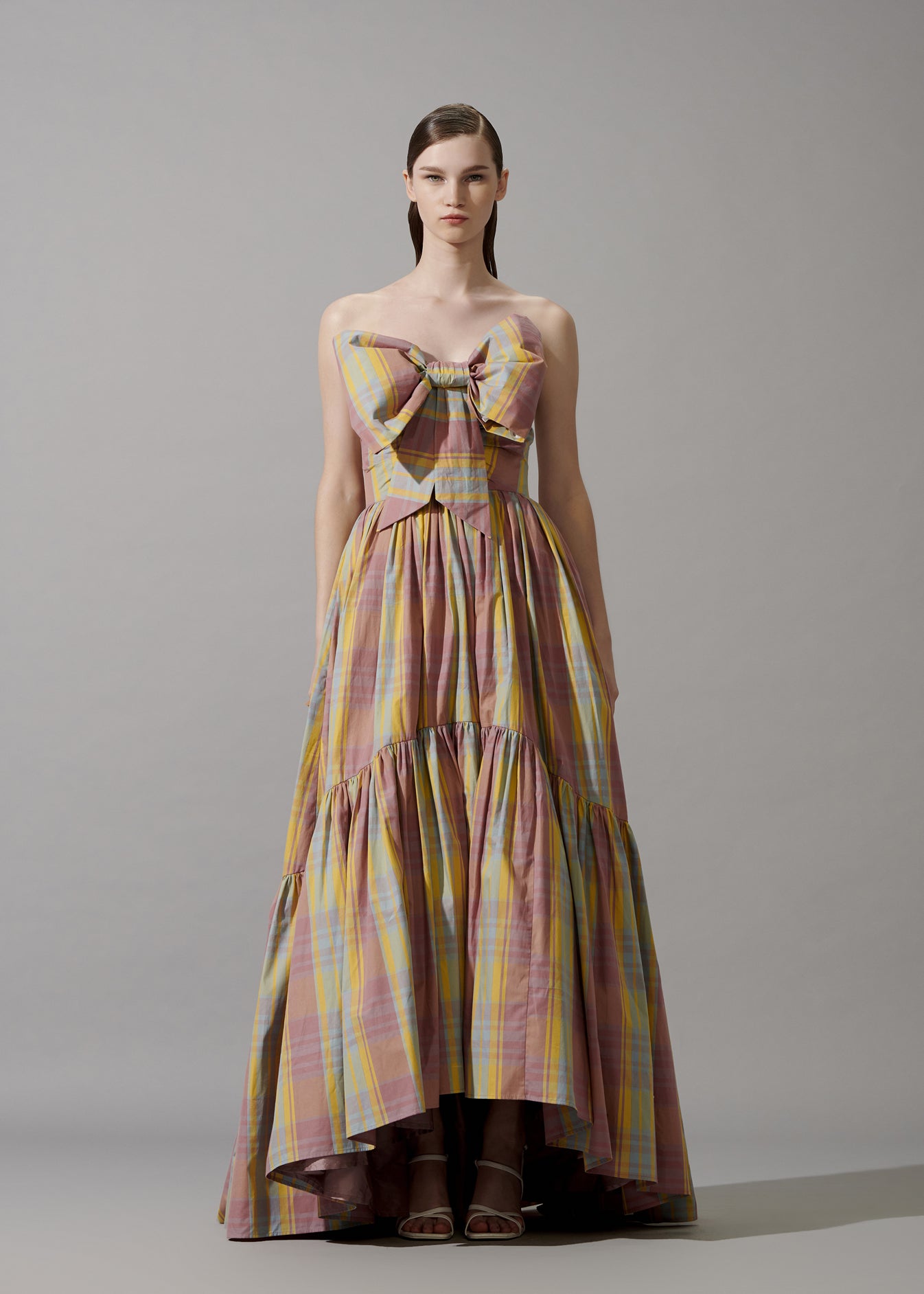 Stapless Maxi Dress With Bow