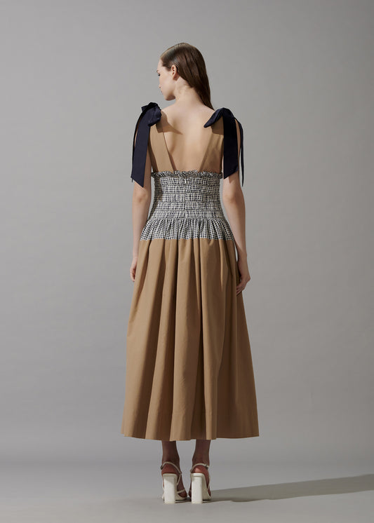 Smocked Detaling Dress