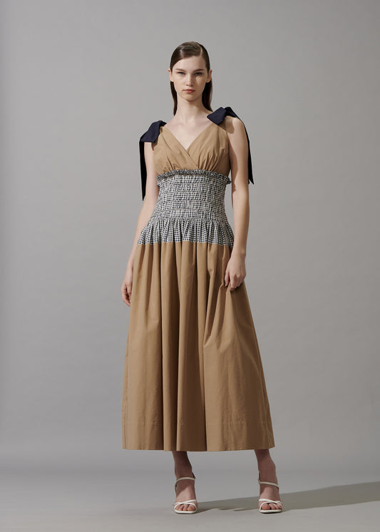 Smocked Detaling Dress