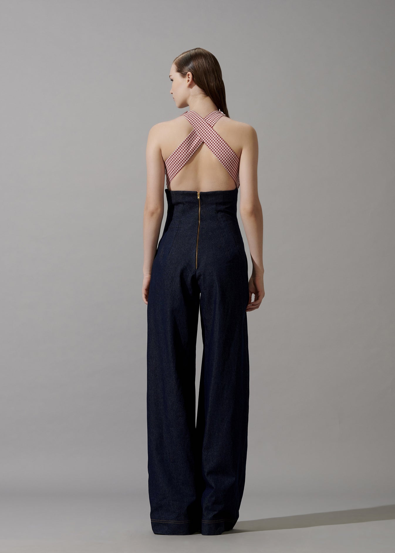 Drapped Flared Jumpsuit