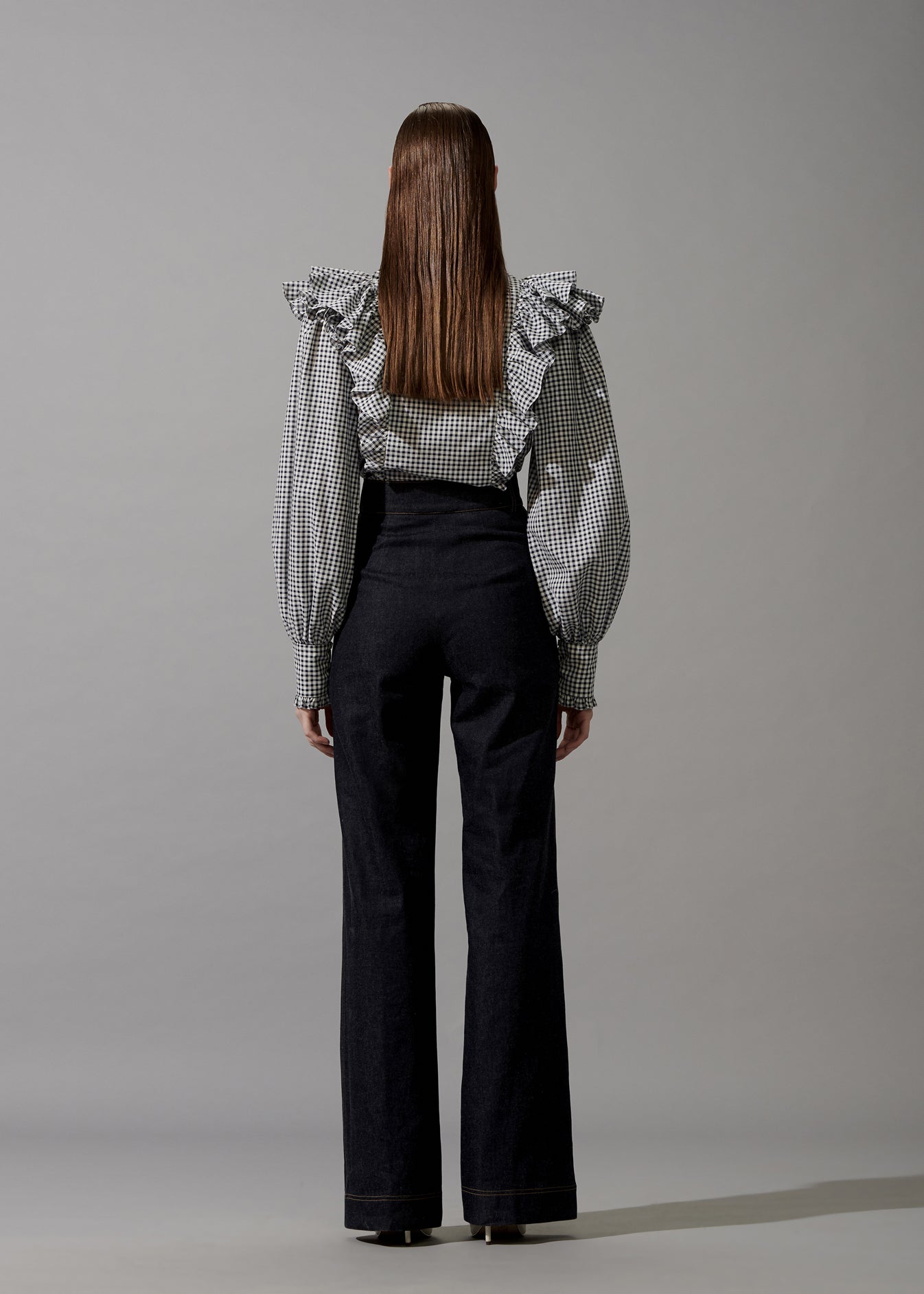 Pussy Bow Blouse With Ruffles