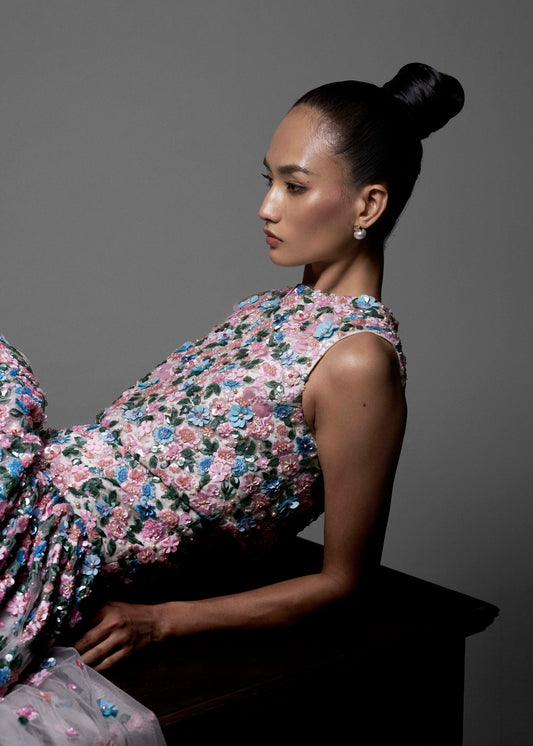 Blossom Reverie Evening Dress