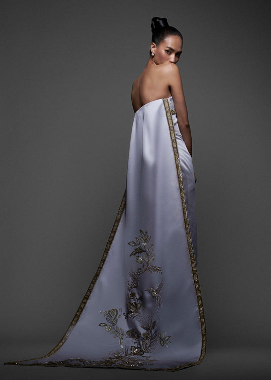 Moonveil Column Gown