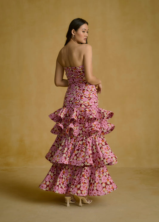 Floral Ruffle Tiered Maxi Dress