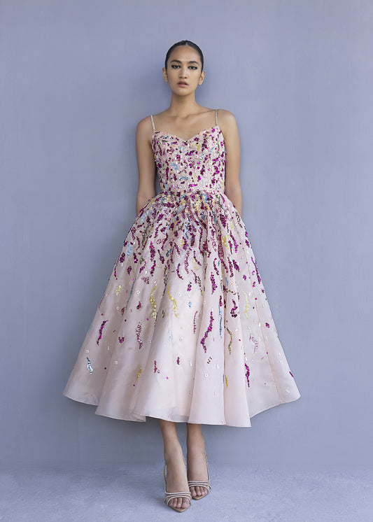 Organza Beaded Dress