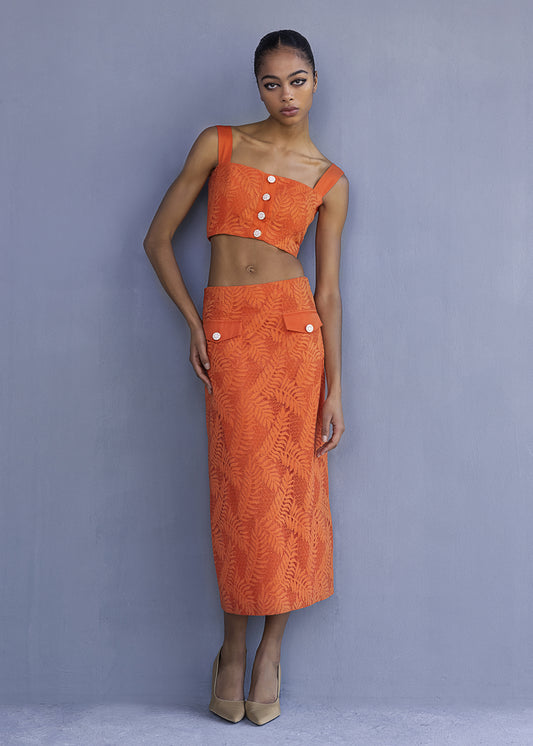 Midi Lace Skirt