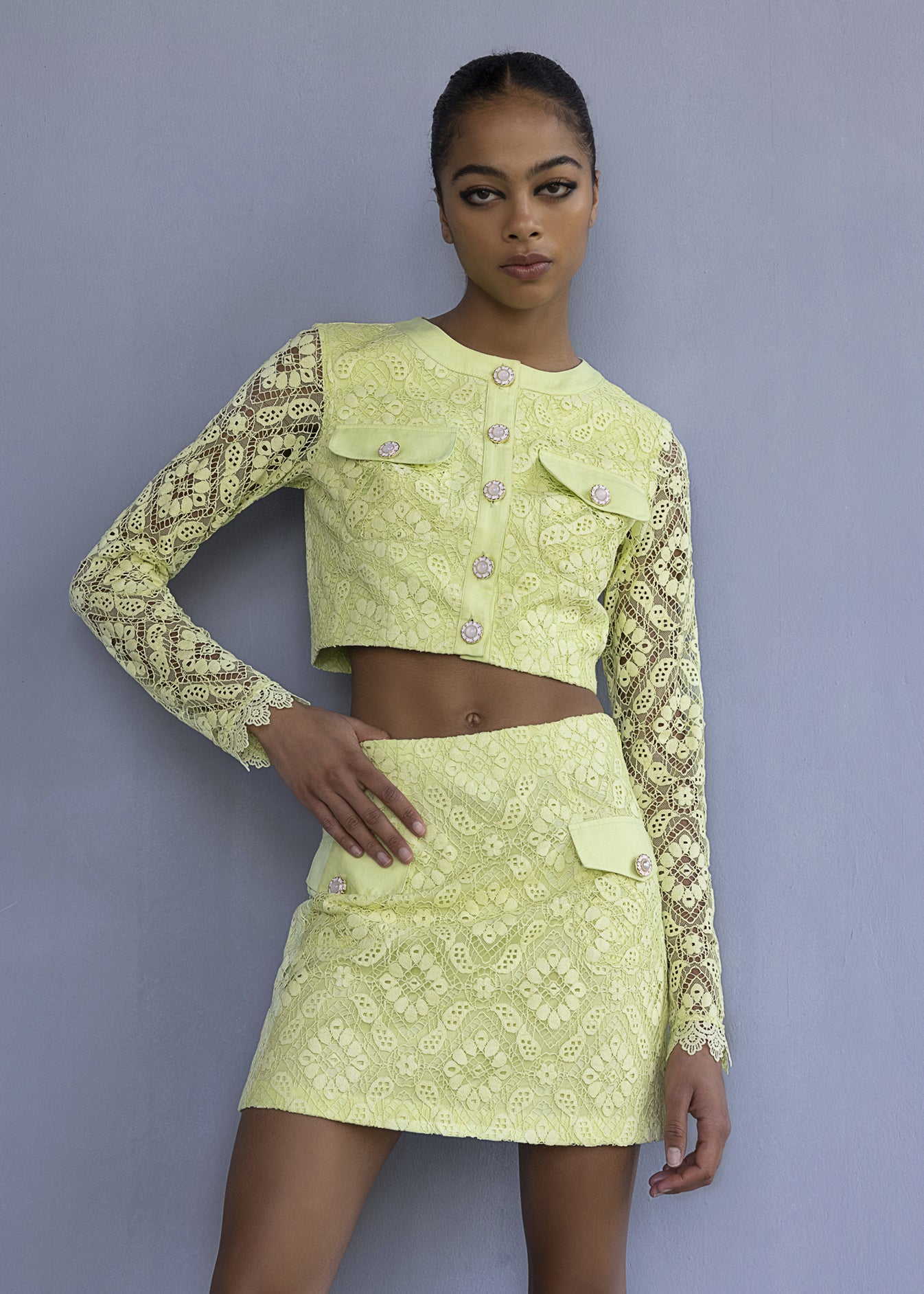 Mini Lace Skirt