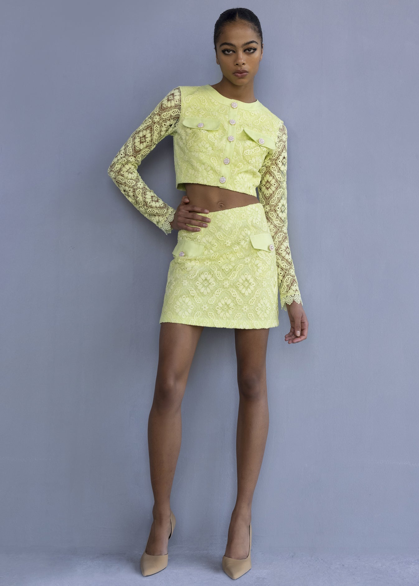 Mini Lace Skirt