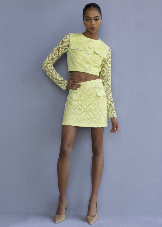 Mini Lace Skirt