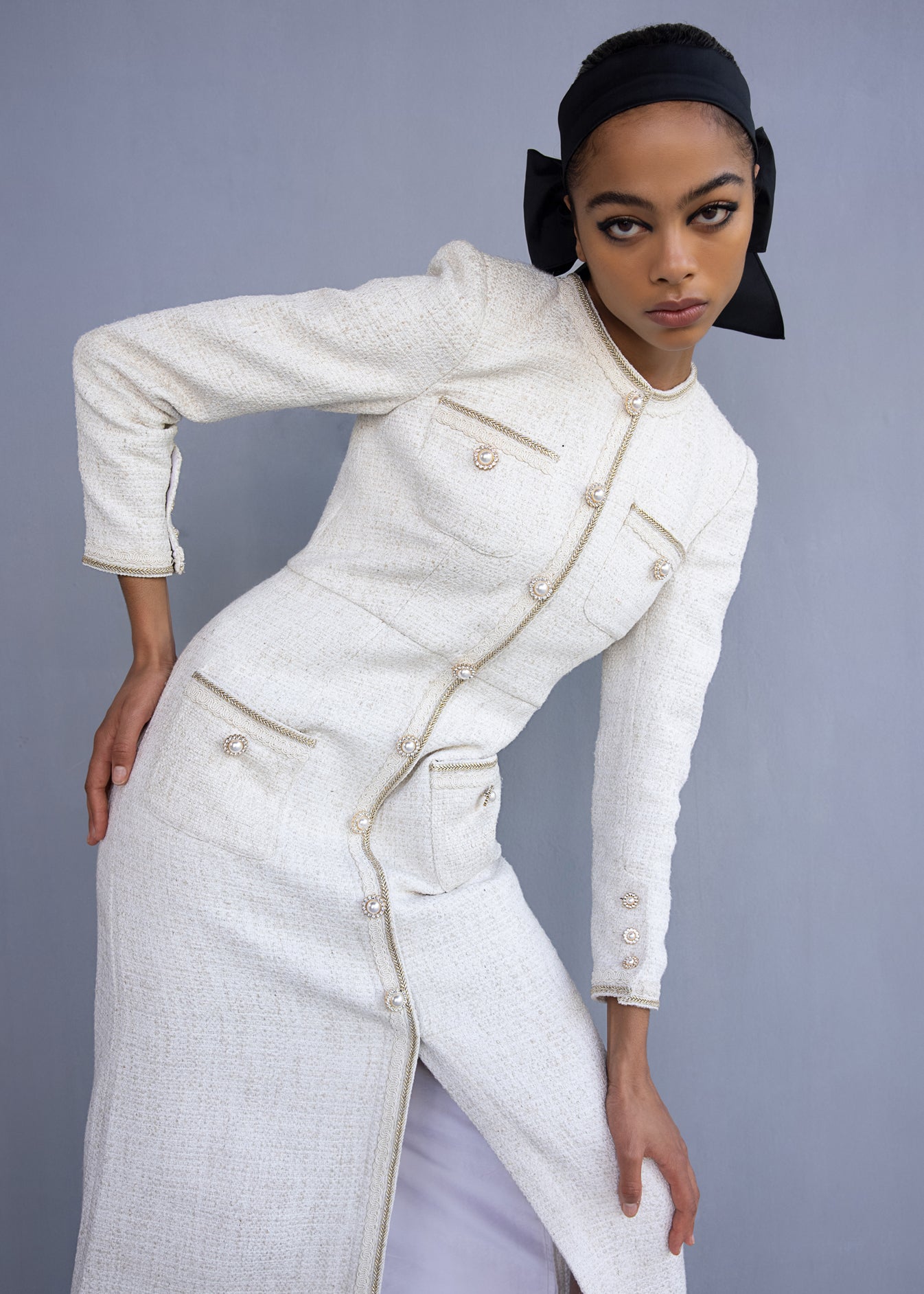 Round Neck Jacket Dress