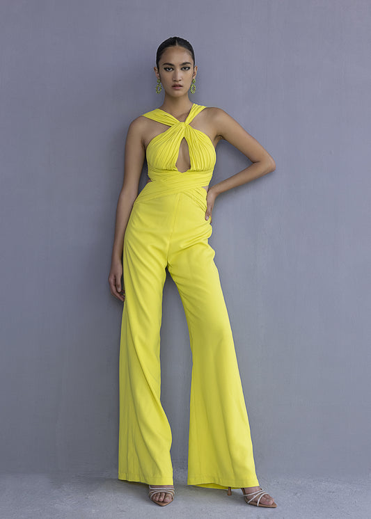 Draped Cutout Jumpsuit