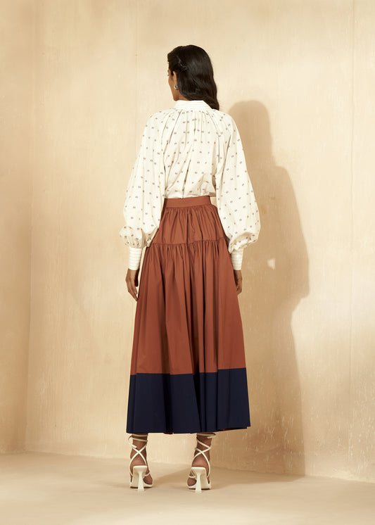 Colour Blocking Skirt