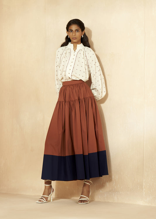 Colour Blocking Skirt