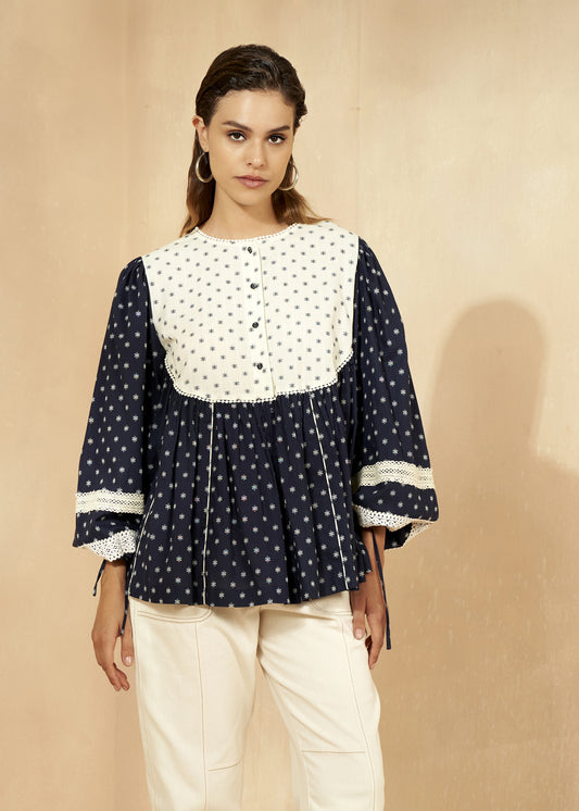 Printed Cotton Blouse