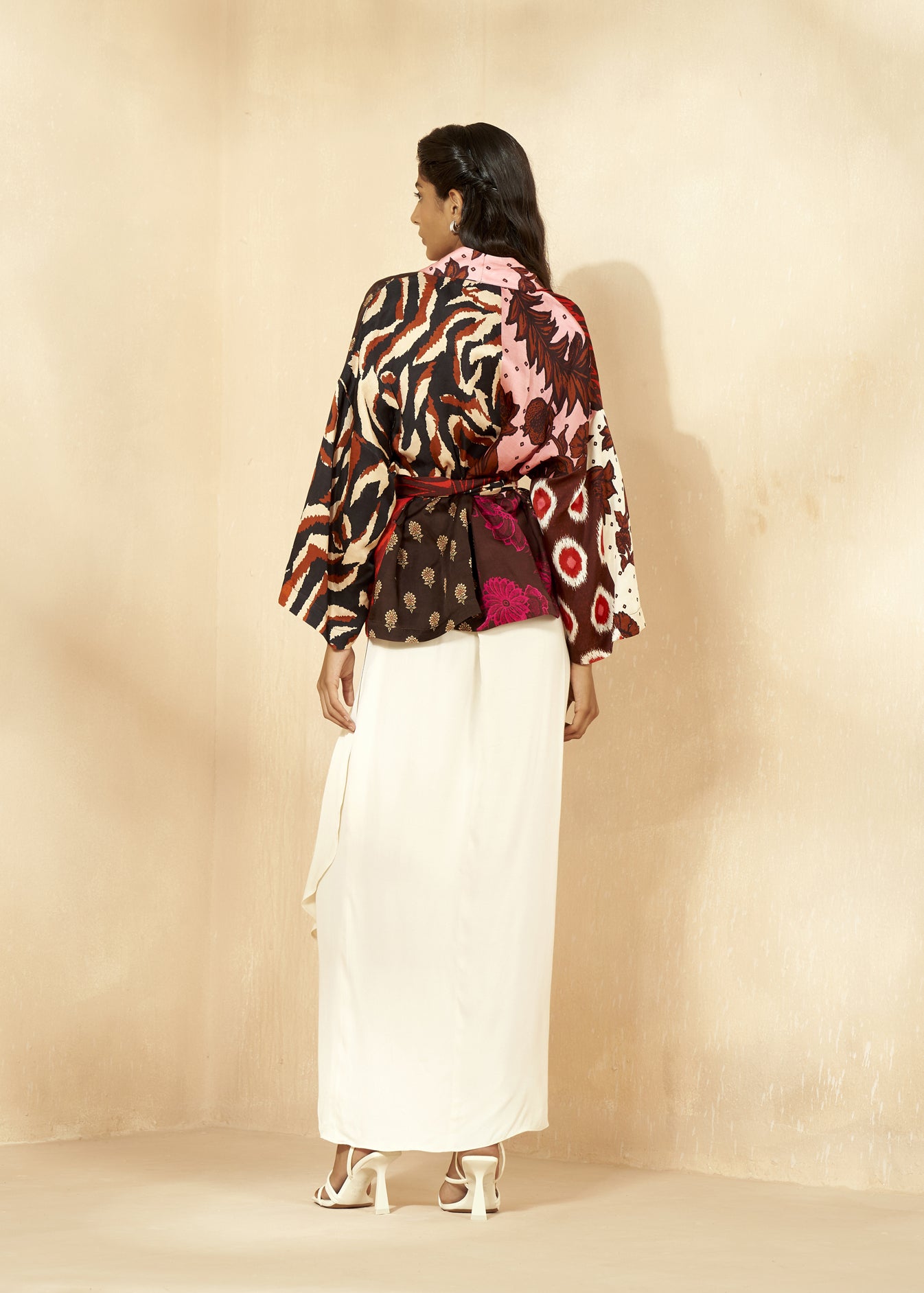 Short Printed Kimono