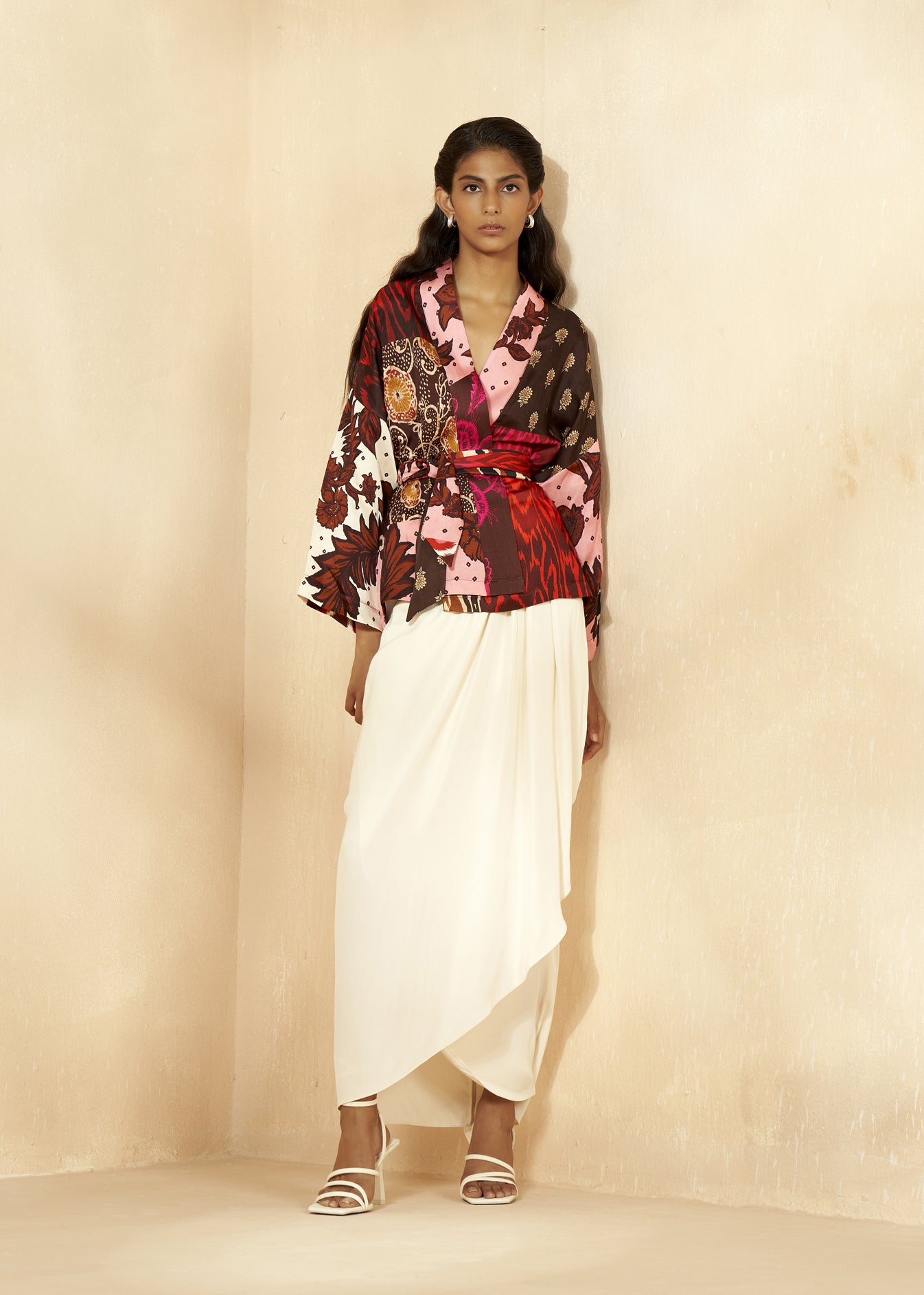 Short Printed Kimono