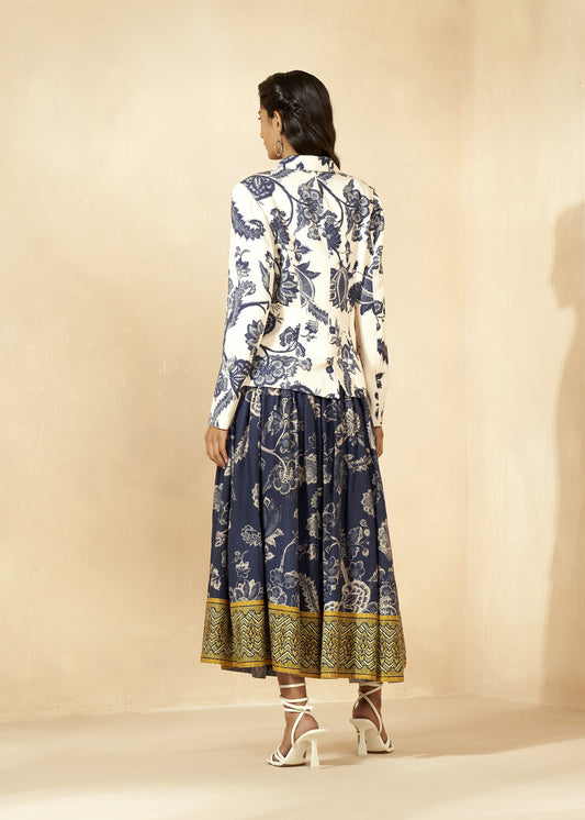 Printed Full Skirt