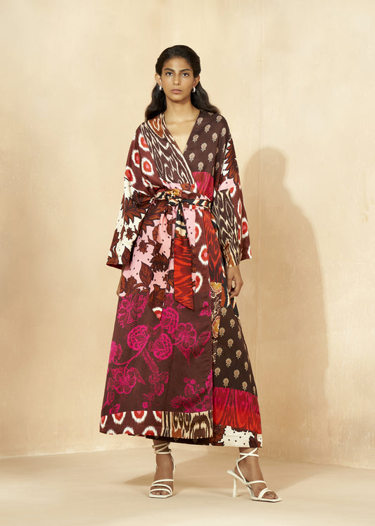 Long Printed Kimono