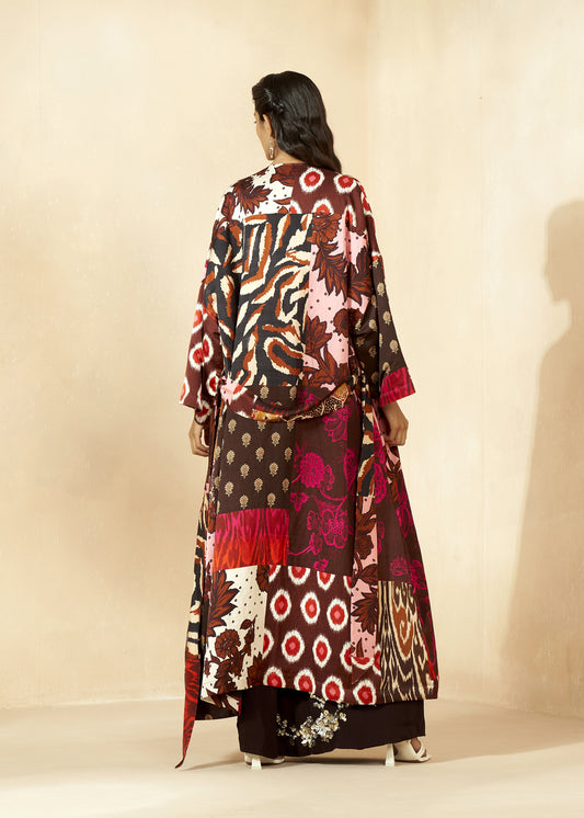 Long Printed Kimono