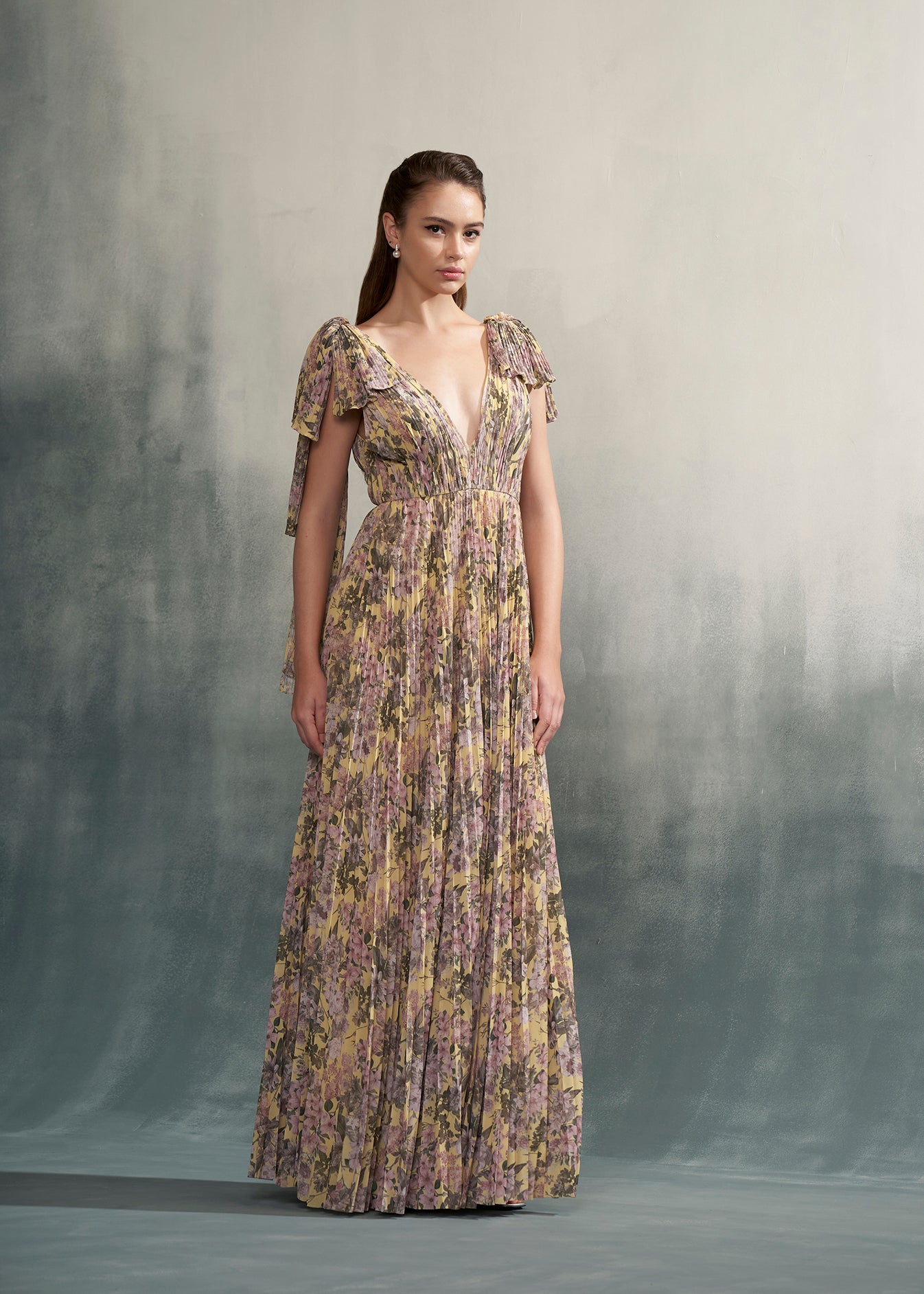 Pleated Maxi Dress