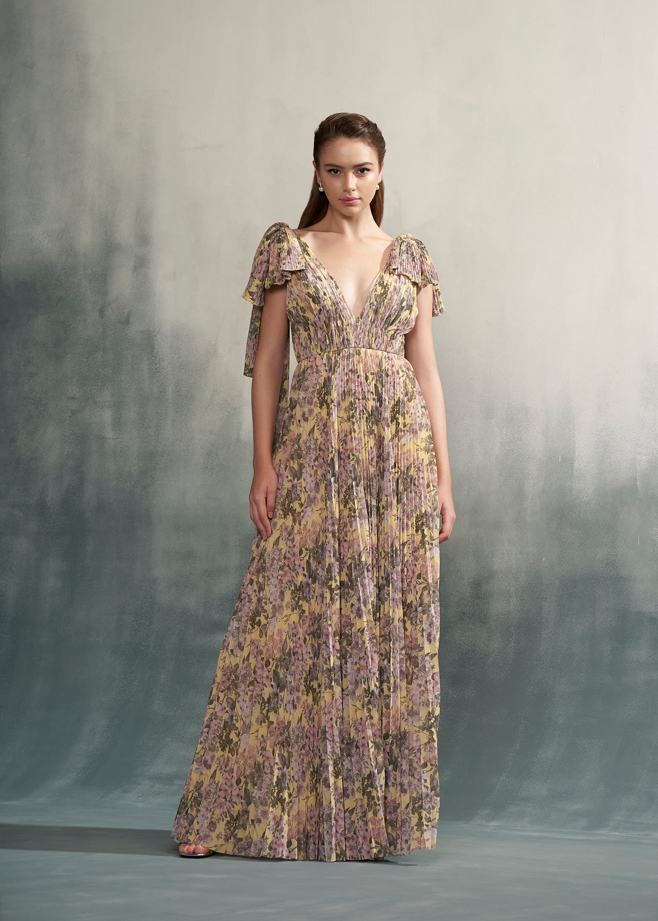 Pleated Maxi Dress