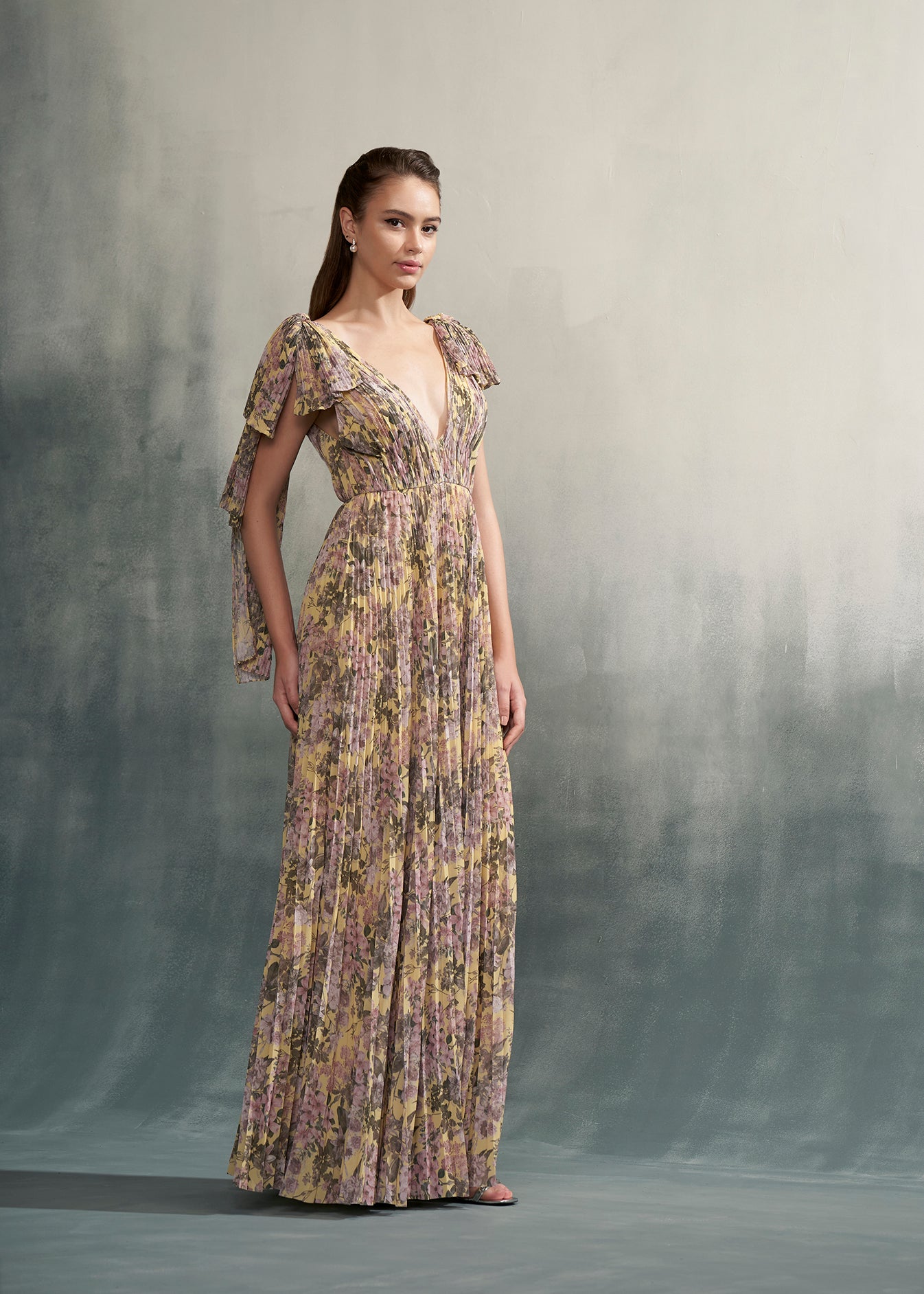 Pleated Maxi Dress