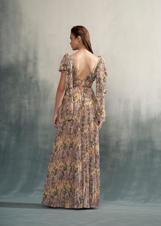 Pleated Maxi  Dress
