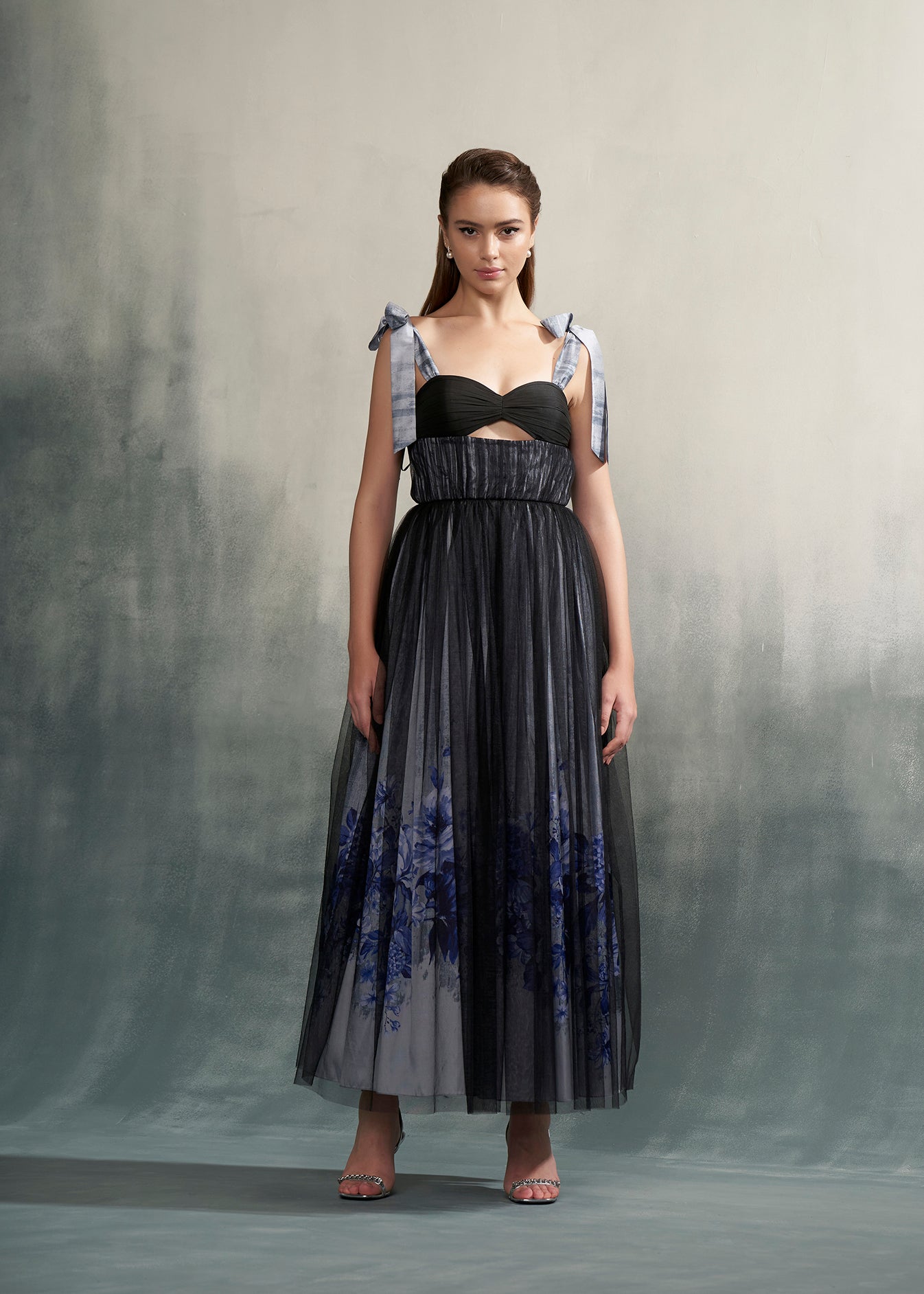 Mesh Printed Dress