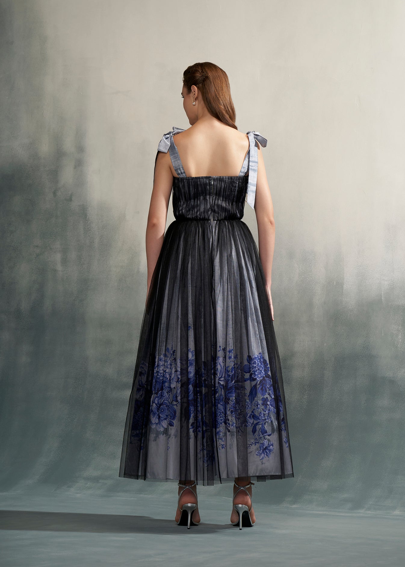 Mesh Printed Dress