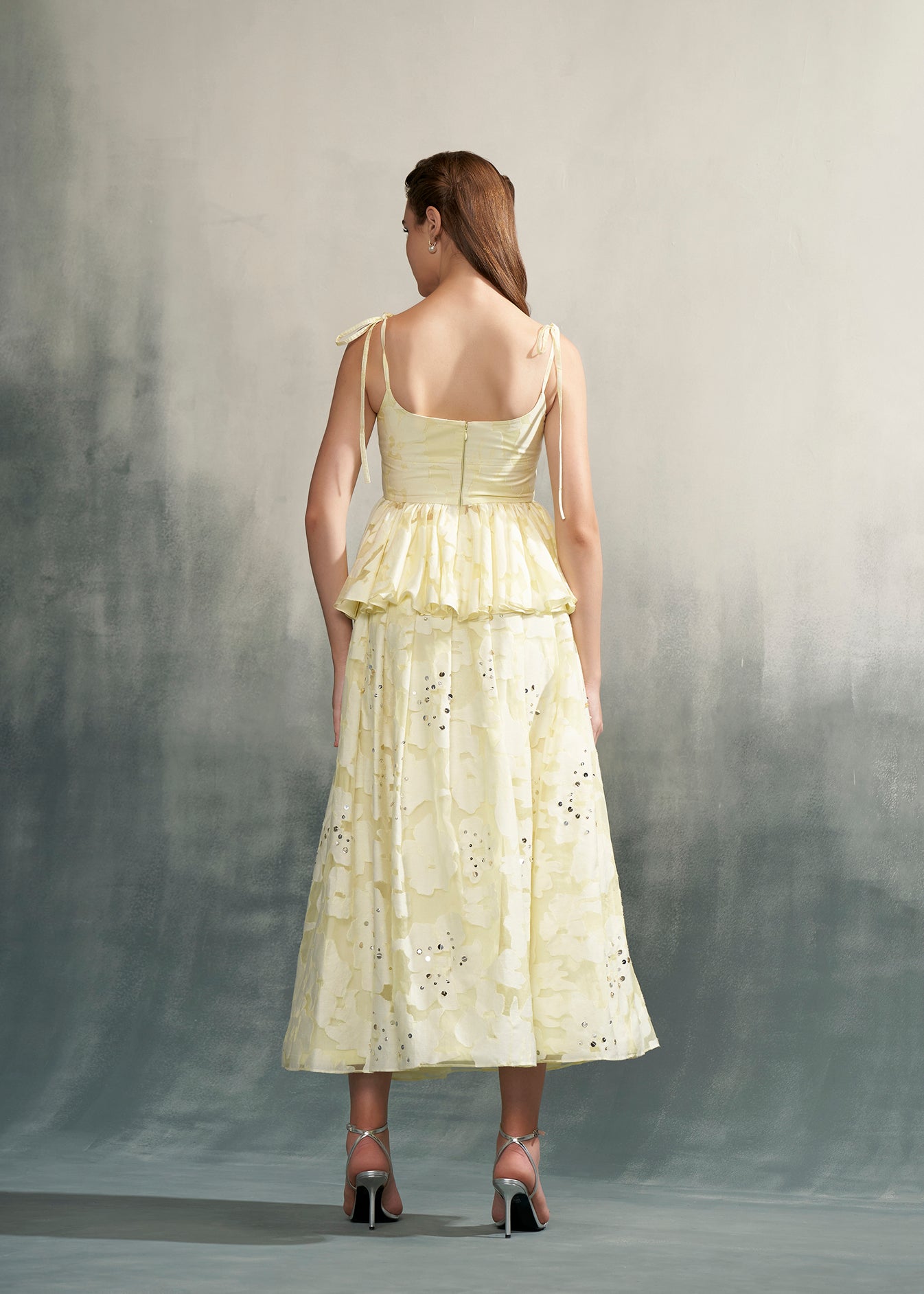 Spaghetti Top With Applique Flowers