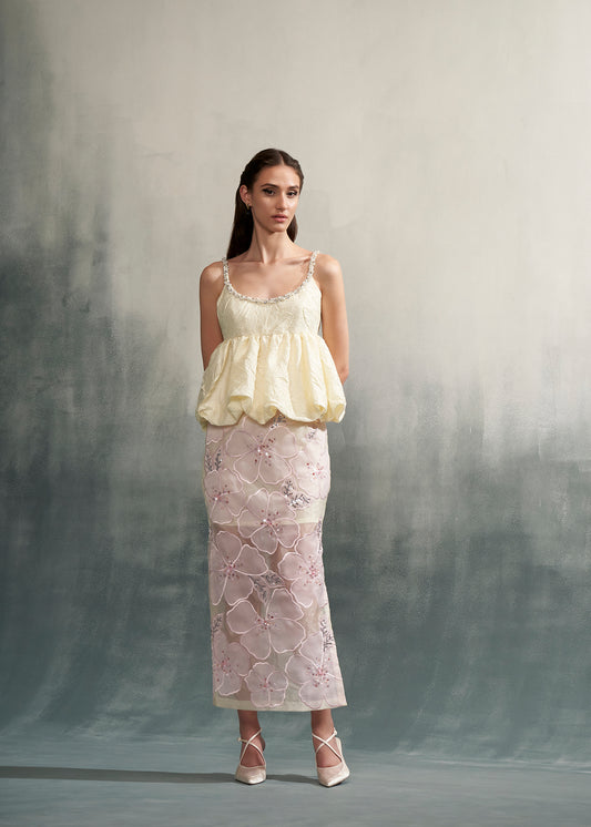 Embroidered Applique Skirt