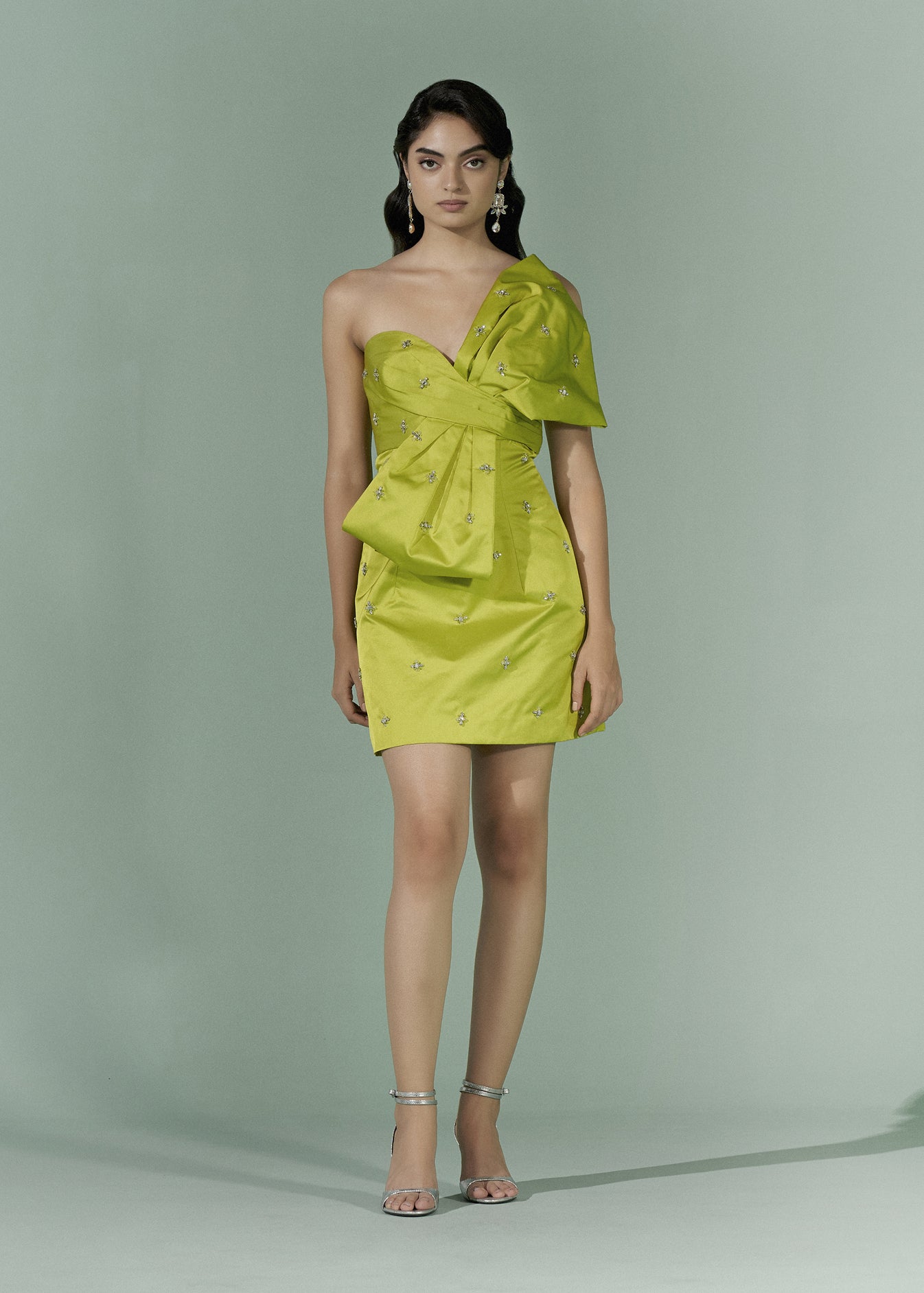 Exaggerated mini Bow dress