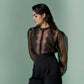 Organza Blouse with lace detailing