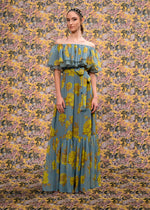 Off Shoulder Printed Dress