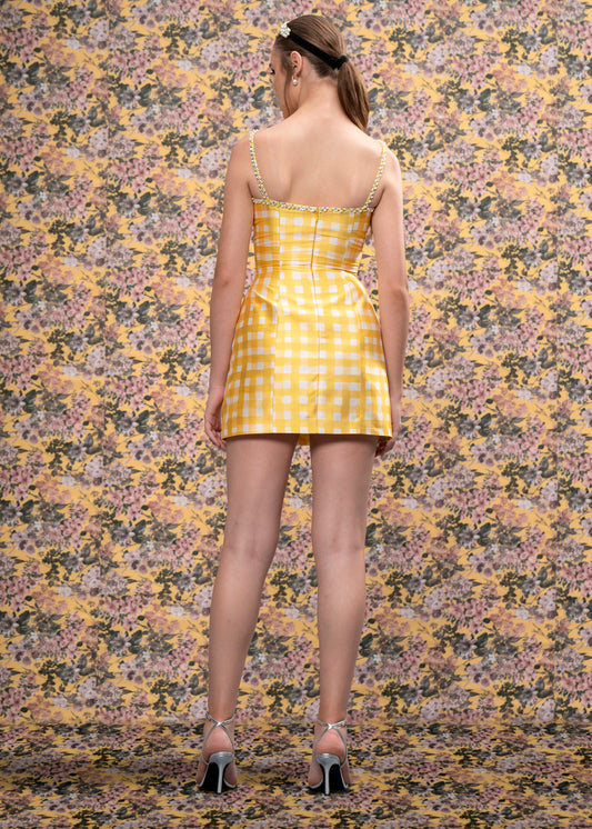 Checked Mini Dress