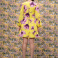 Yellow Printed Mini Dress