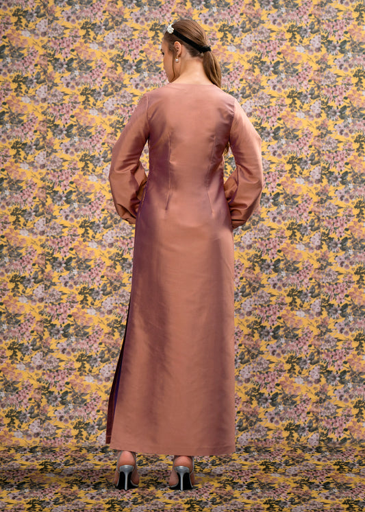 Puff Sleeve Maxi Dress