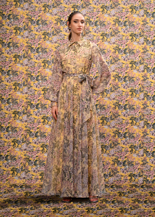 Printed Shirt Dress