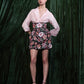Embroidered Floral Mini Skirt