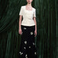 Embroidered Flared Skirt