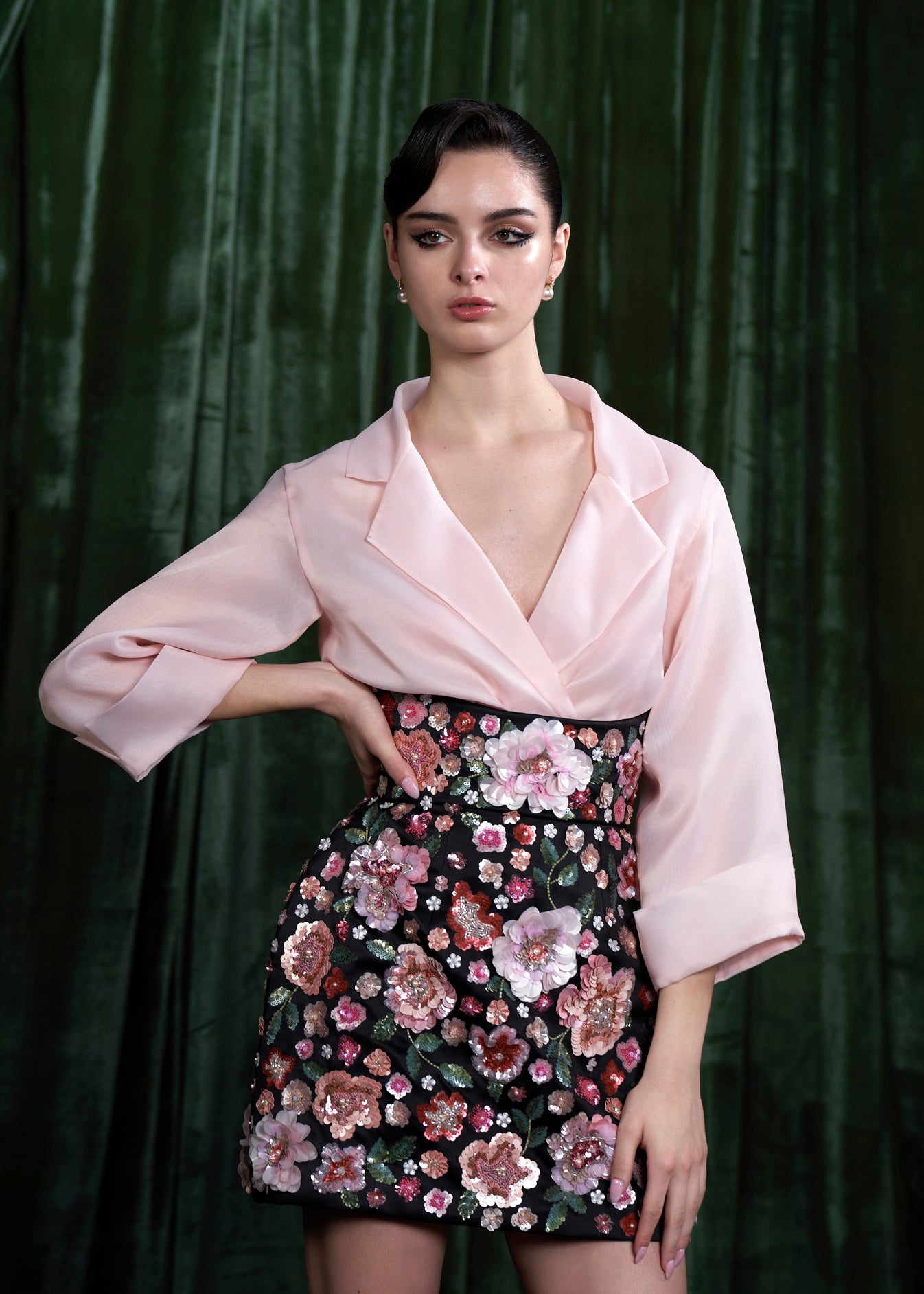 Sheer Organza Blouse