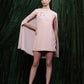 Embellished Cape Mini Dress