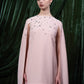 Embellished Cape Mini Dress