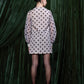 Polka Dot  Mini Dress With Bow