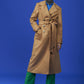 Double-Breasted Longline Trench Coat