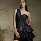 Mini Lace Dress With Trail