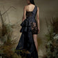 Mini Lace Dress With Trail