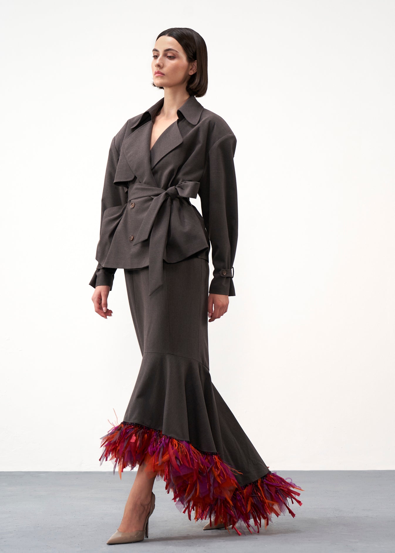 Belted Tailored Jacket