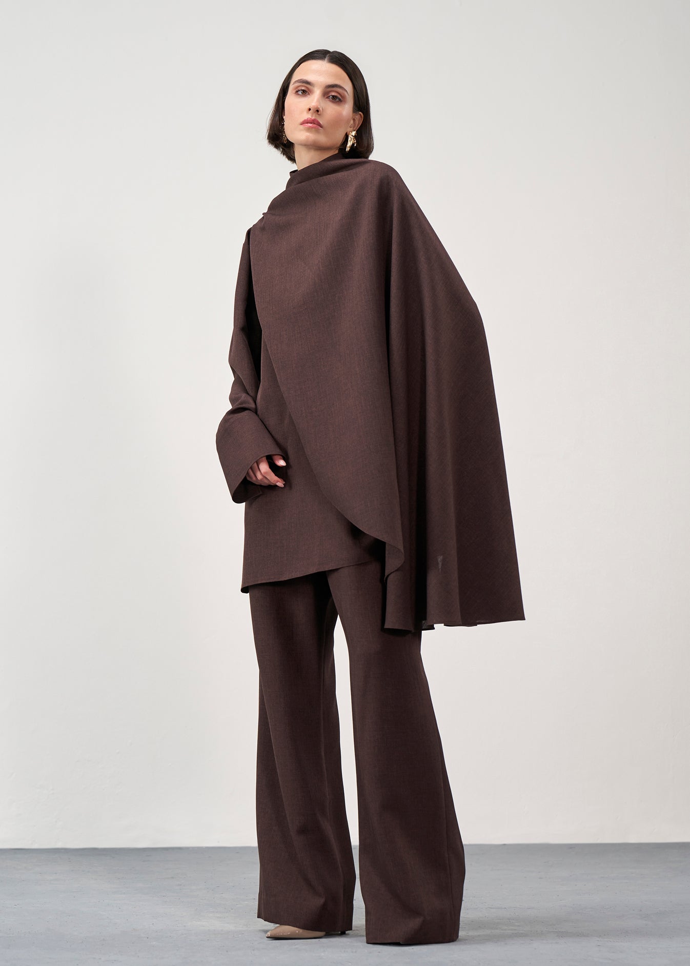 Sculptural Cape Jacket
