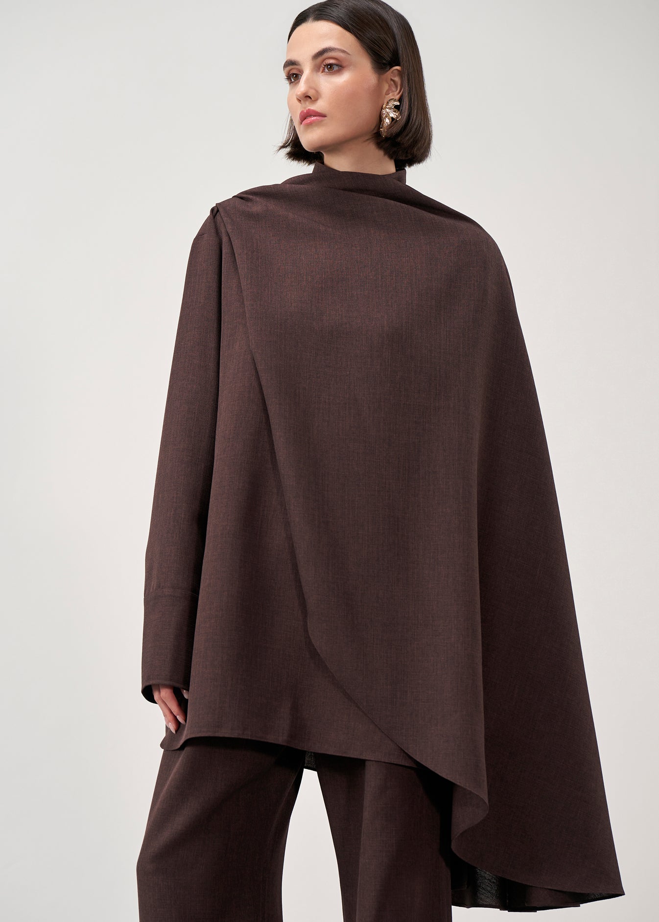 Sculptural Cape Jacket